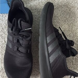 Adidas Black Running Shoes with Gray Accents